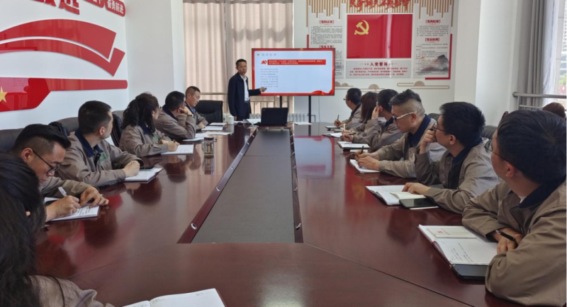 恪守“六大紀(jì)律” 筑牢思想根基——集團(tuán)黨委委員、紀(jì)委書(shū)記赴朝物開(kāi)投公司黨支部講授專(zhuān)題黨課